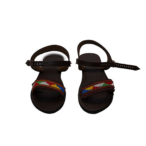 Brown Leather Laced Sandals Brown Leather Laced Sandals
